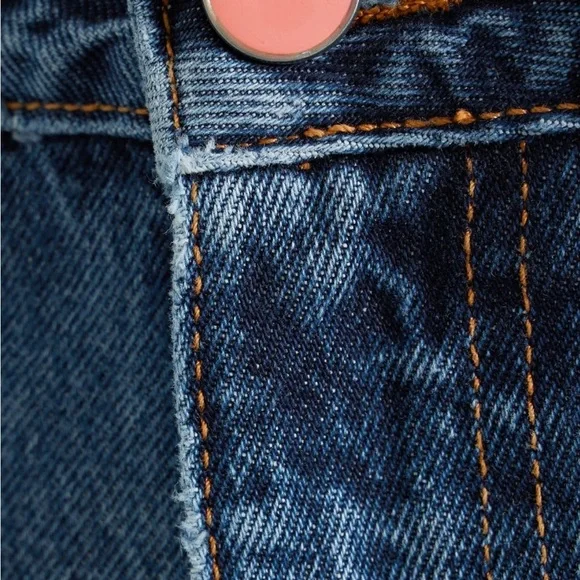 Ganni Blue Flare Women's Jeans - Picture 9 of 10